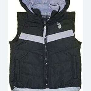 U.S. Polo Assn. Black and Gray Kids Vest